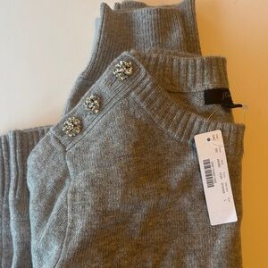 J. Crew Gray Knit Sparkle Sweater NWT